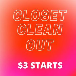 Closet clean out $3 starts ✨🔥